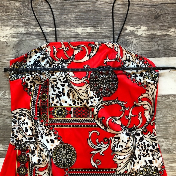 SHEIN Midi Bodycon Cami Patterned Dress - Picture 9 of 12